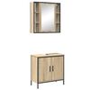 vidaXL Set namje&scaron;taja za kupaonicu 2 kom. Smeđa 60 x 30 x 60 cm