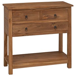 vidaXL Kreveta Prirodna 79 x 35 x 80 cm Čvrsto teak drvo