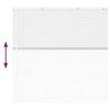 vidaXL Venecijanski zastore Bijelo 130 x 125 cm Aluminij