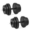 vidaXL Set Utega 40 kg 18 komada