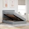 vidaXL Krevet s od storage Svijetlo siva 140 x 200 cm Lažna koža
