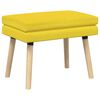 vidaXL Klupa s dvostrukim slojem Svijetlo žuta 60 x 40 x 46 cm Tkanina