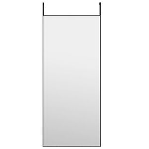 vidaXL Ogledalo za vrata crno 40 x 100 cm od stakla i aluminija