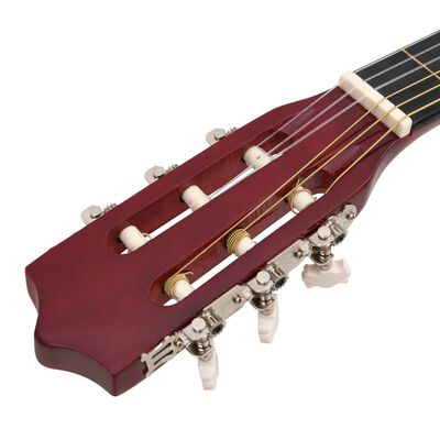 vidaXL 12-dijelni set akustične gitare Western s prorezom i 6 žica 38"