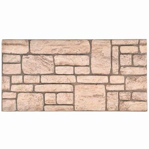 vidaXL Zidne panele 10 pcs Bež 100 x 50 cm EPS pjena