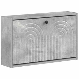 vidaXL Ormar za cipele na zidu ALKMAAR 71 x 17 x 43 cm Betonska siva