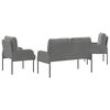 vidaXL Setovi sofa 3 pcs Tamno siva 115 x 56 x 80 cm &Scaron;perploča