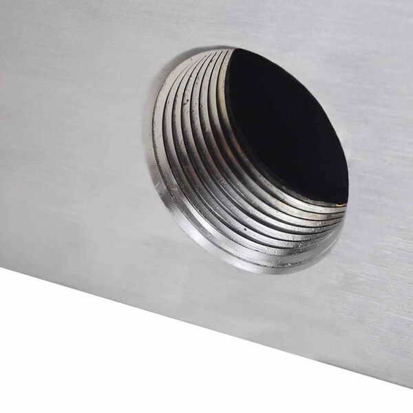 Pravokutna fontana s vodopadom za bazen od nehrđajućeg čelika 60 cm