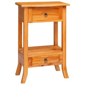 vidaXL Konzolna stolica s ladicama Prirodna 50,5 x 30 x 75,5 cm