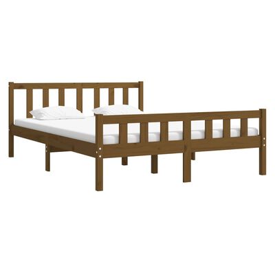 vidaXL Okvir za krevet boja meda drveni 120 x 190 cm mali bračni