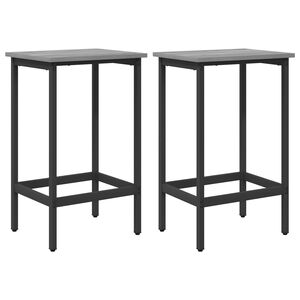 vidaXL Barska stolica 2 kom. Siva Sonoma 40 x 32 x 64 cm
