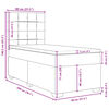vidaXL Box spring krevet s madracem crni 80 x 200 cm bar&scaron;unasti