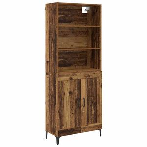 vidaXL Highboard 2 kom. Staro drvo 69,5 x 34 x 180 cm
