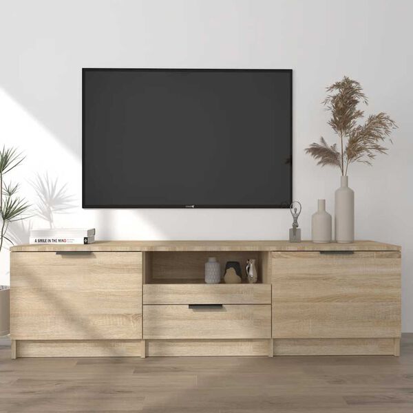 vidaXL TV ormarić Sonoma hrast 140x35x40 cm Konstruirano drvo