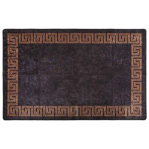 vidaXL Perivi tepih 80 x 150 cm crno-zlatni