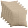 vidaXL Presvlaka za jastuk 6 pcs ALMELO Sivosmeđa 40 x 40 cm Kord