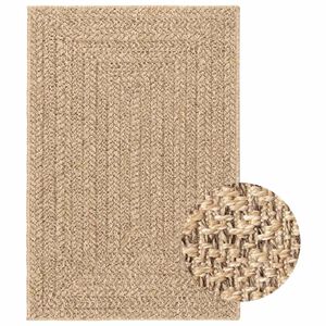 vidaXL Tepih ZIZUR 140 x 200 cm s izgledom jute unutarnji i vanjski