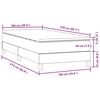 vidaXL Box Spring krevet s madracem crni 100x210 cm samt