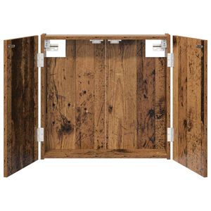 vidaXL Kabinet za mete Staro drvo 56 x 12 x 53,5 cm Konstruirano drvo