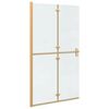 vidaXL Walk-In zid za tu&scaron;iranje Zlatno 110 x 6,5 x 190 cm