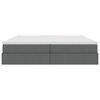 vidaXL Krevet s madracem i skladi&scaron;tem Tamno siva 200 x 200 cm