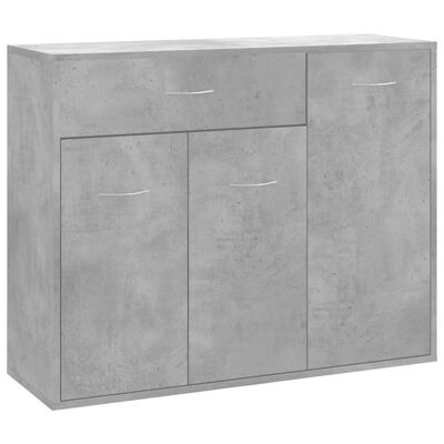 vidaXL Komoda siva boja betona 88 x 30 x 70 cm od konstruiranog drva