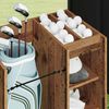 vidaXL Golf ormar s kotačem Jednobojno Staro drvo 65 x 45 x 98 cm