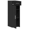 vidaXL Komoda crna 30 x 42,5 x 93 cm od konstruiranog drva