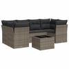 vidaXL 7-dijelni set vrtnih sofa sivi od poliratana