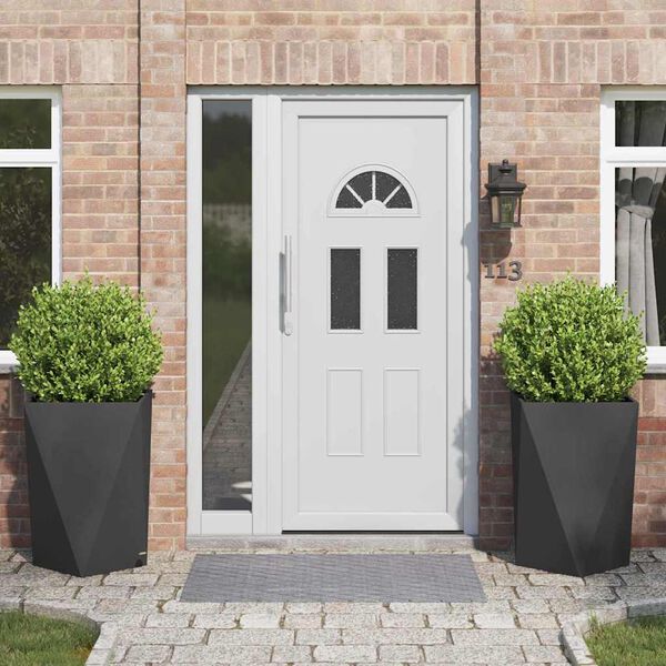 vidaXL Sadilica 2 pcs Crna 50 x 50 x 75 cm Čelik