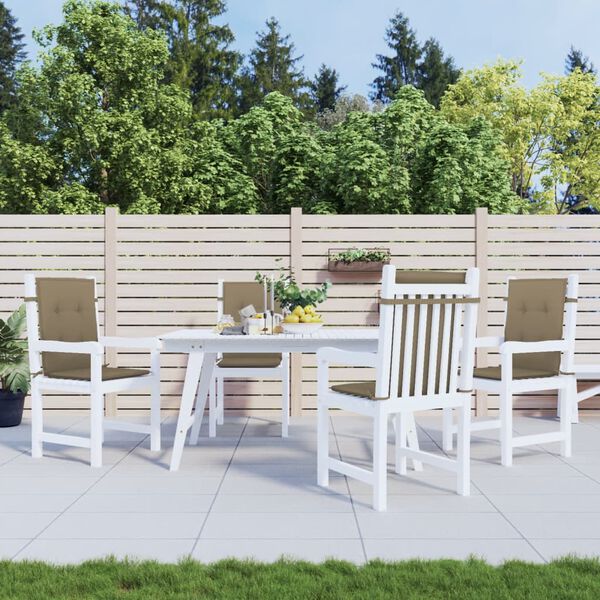 vidaXL Jastuci za stolice 2 kom pro&scaron;arano smeđesivi 100x50x4cm tkanina