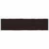 vidaXL Stolna ploča tamnosmeđa 200x50x(2-4) cm obrađena hrastovina