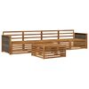 vidaXL Set vanjskih sofa 5 pcs Prirodna Čvrsto drvo akacije