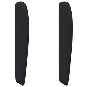 vidaXL U&scaron;i uzglavlja Crna 80 x 23 x 6 cm PVC