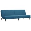 vidaXL 2-dijelni set sofa plavi baršunasti