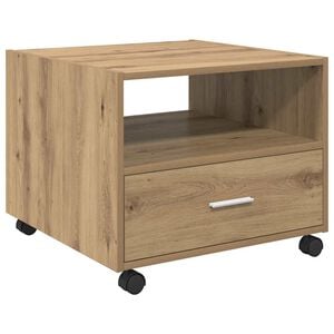 vidaXL Kava Stol Umjetnički hrast 55 x 55 x 45cm Konstruirano drvo