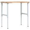 vidaXL Radni stol 100x60x(73-99,5) cm masivno drvo bagrema pravokutni