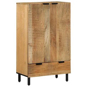 vidaXL Visoka ploča smeđa 60x33x100 cm Puno drvo Mango