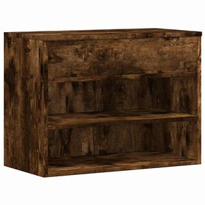 vidaXL Klupa za cipele dimljeni hrast 60x30x45 cm konstruirano drvo