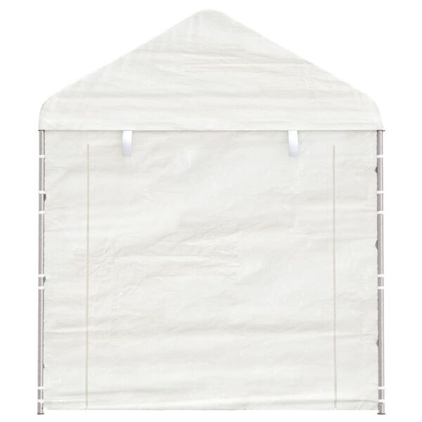 vidaXL Sjenica s krovom bijela 15,61 x 2,28 x 2,69 m polietilen