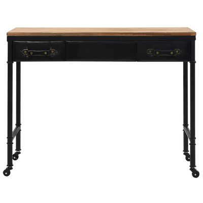 vidaXL Konzolni stol od MDF-a i jelovine 100 x 33,5 x 80 cm