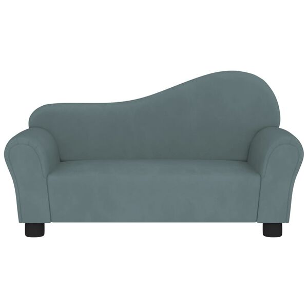 vidaXL Dječja fotelja plava bar&scaron;unasta