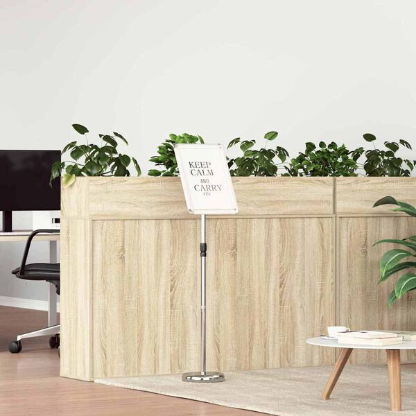 vidaXL Stalci za sajmove Srebrno 25 x 25 x 125 cm Aluminij