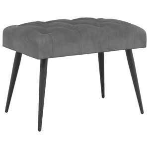 vidaXL Klupa s gumbastim tkanjem Tamnosiva 60 x 40 x 45 cm Bar&scaron;un