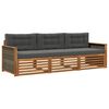 vidaXL Set vanjskih sofa 3 kom. Prirodna i antracit