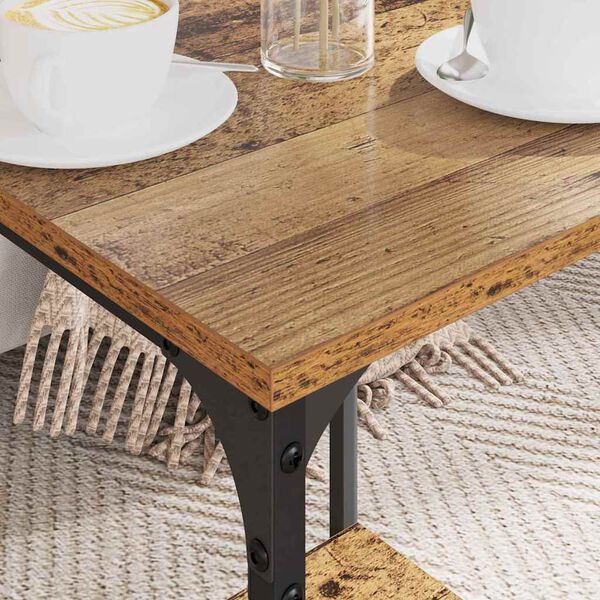 vidaXL Kava Stol Staro drvo 40 x 40 x 55 cm Konstruirano drvo