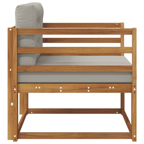 vidaXL Srednja sofa za van Čvrsto drvo akacije Prirodna