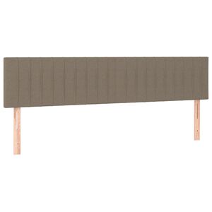 vidaXL Uzglavlja smeđesiva 160x5x78/88 cm od tkanine