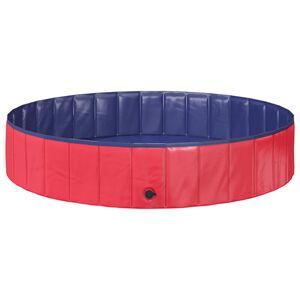 vidaXL Bazen za djecu &Oslash; 160 x 30 cm Kružni za Dijete za Crvena i plava