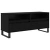 vidaXL TV ormar Crni hrast 100 x 34,5 x 44,5 cm Obrađeno drvo i čelik